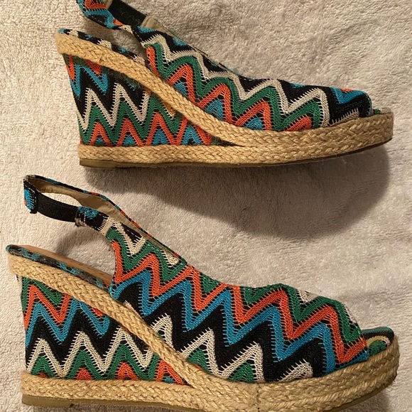 Peep toe wedges - Picture 3 of 4